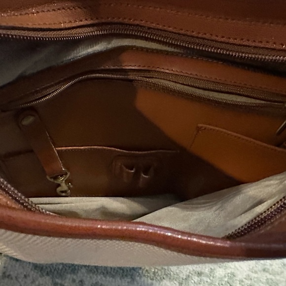 Brahmin Canvas/Leather Shoulder Bag - Picture 5 of 5